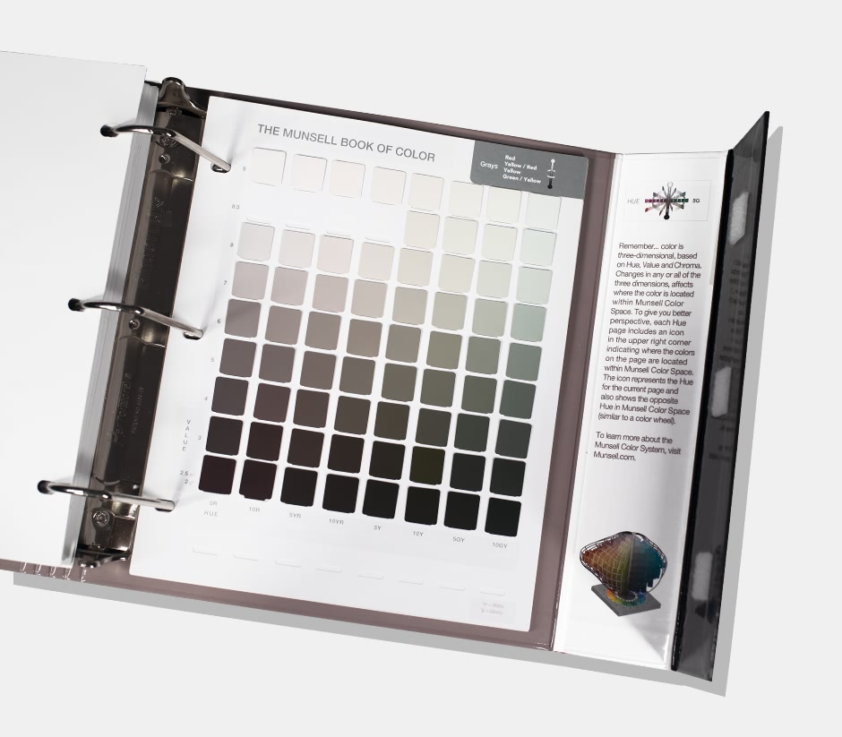 munsell孟塞尔色彩大全 哑光泽版本色卡 国际标准色卡