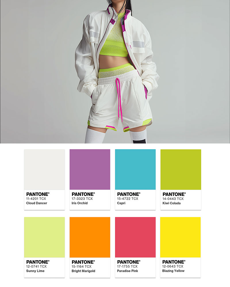 潘通年度色服装应用